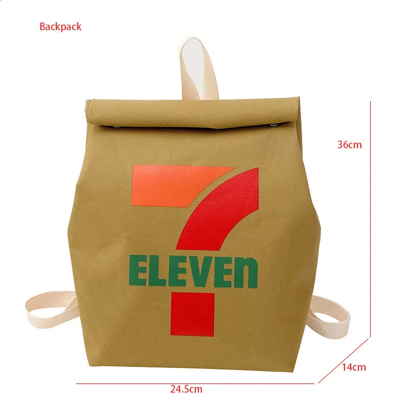 Fashion Cartoon Shoulder Bag Casual Student Funny Schoolbag Nylon Backpack Large Capacity Crossbody Bag Creative Fun Handbag 240812