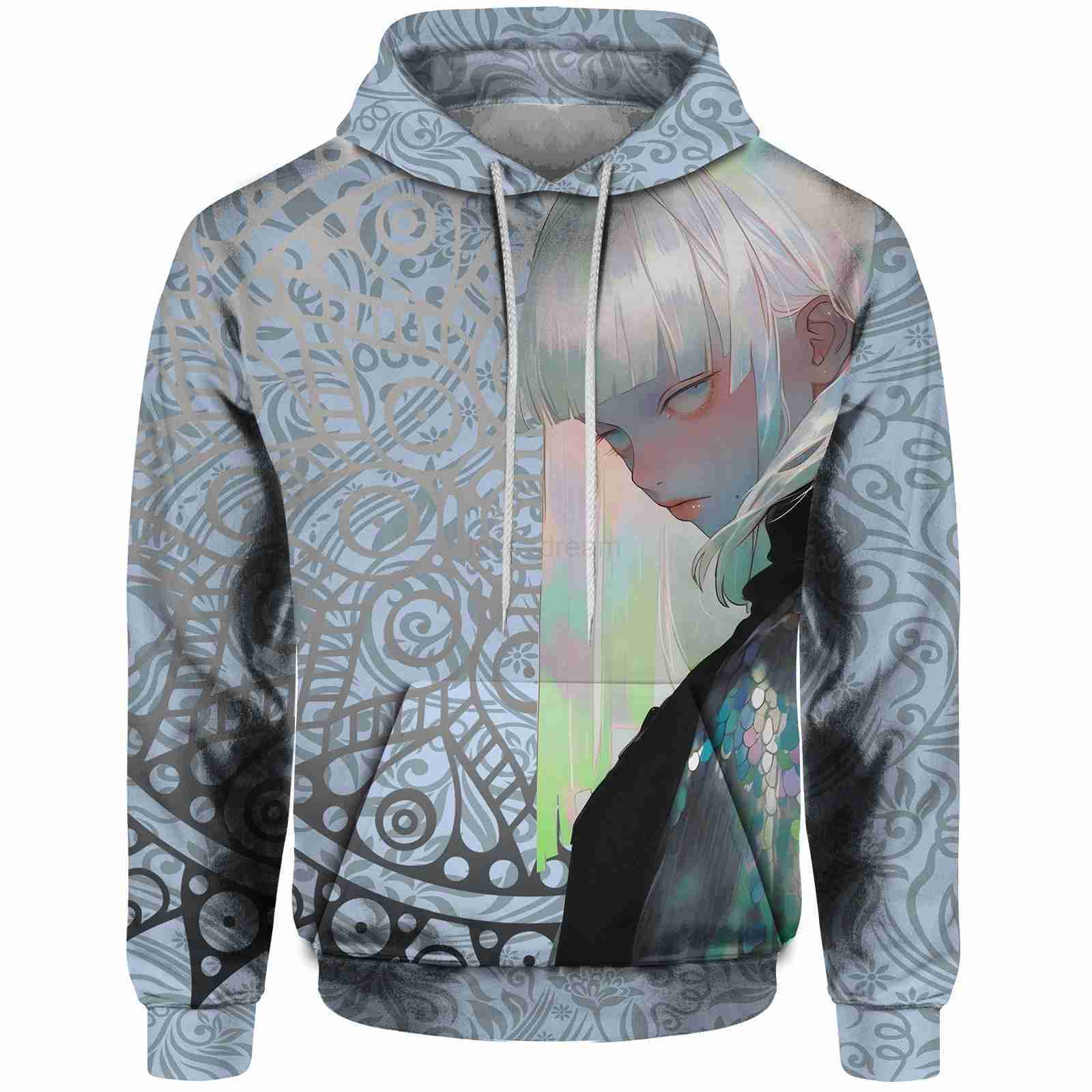 Animal Graphic Hoodies for Men Forest Mens Clothing Brands Retro and Comfortable Female Knight Official-website 3D PrintingXJ240812