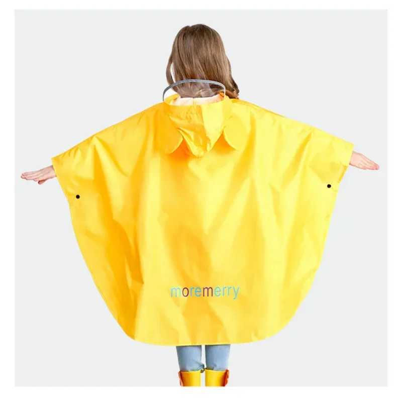 S size Children Poncho Raincoat Kids Boys Cloak Type Rainwear Rain Coat Waterproof Baby Animal Raincoats Student Girls Poncho Y240810