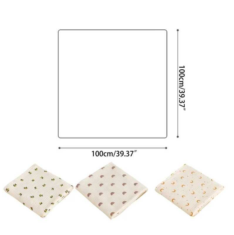 Baby blanket newborn 2-layer cotton bath towel summer stroller cover packaging Gaoze plain weave baby blanket baby suppliesW240810