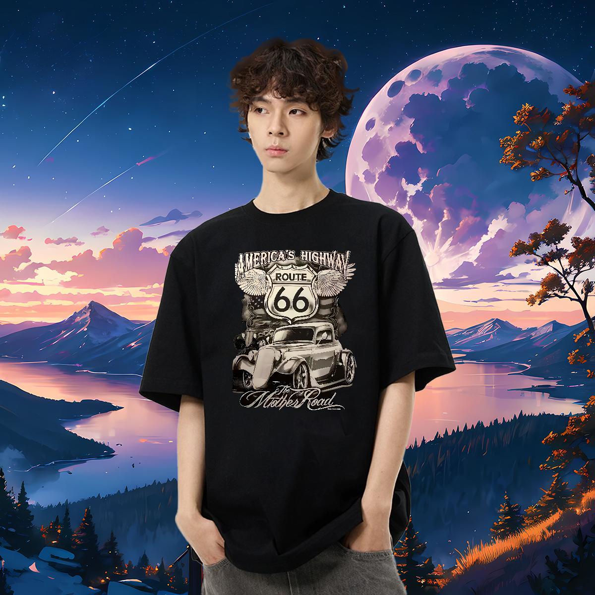 Designer T shirt car Tops 230g Pure Cotton Sport High Quality Plus Size Custom Breathable Crew Neck Men Tshirts