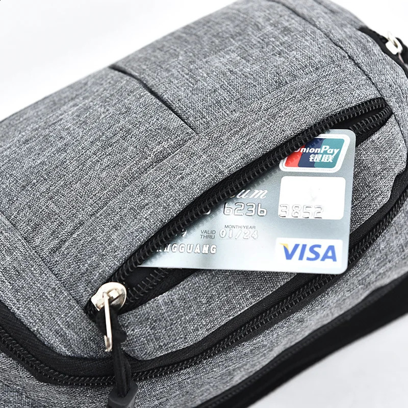 Fashion Men Women Waist Bag Casual Fanny Pack Purse Large Phone Belt Pouch Canvas Outdoor Travel Banana Hip Bags 240812