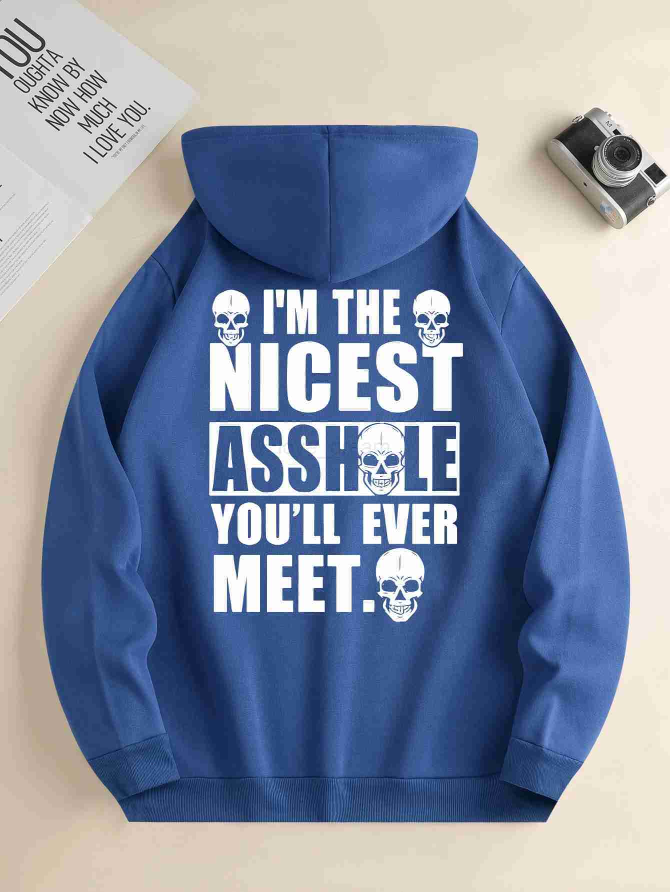 Mens new fashion hoodie casual daily drawstring hooded sweatshirt monogrammed front kangaroo pocket mens jacketXJ240812