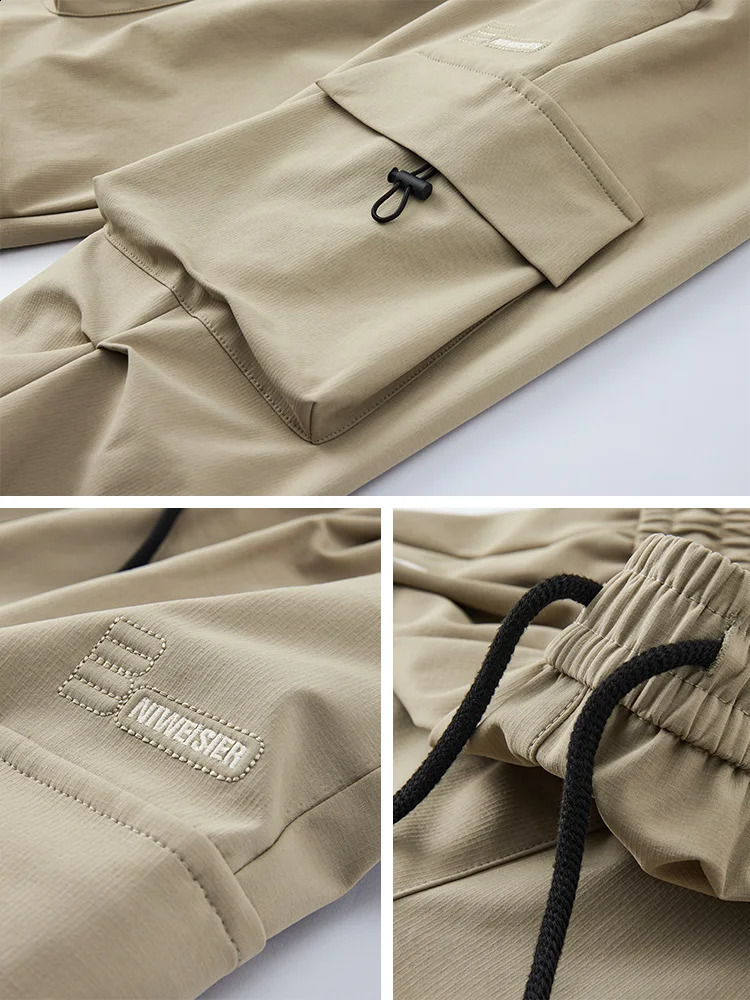 2024 Summer Cargo Pants Men Streetwear Multi-Pockets Wide Leg Casual Pants Male Loose Straight Trousers Plus Size 8XL 240812
