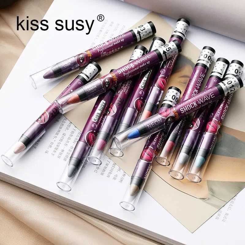 2-in-1 eye shadow lipstick pencil waterproof shiny matte eye shadow makeup paint eye shadow penW241212