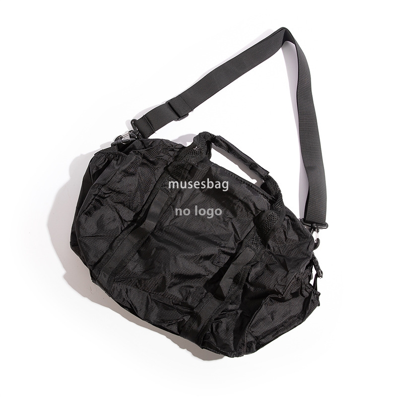 Men's and women's lightweight foldable duffle bag Personality stylish sports fitness bag Casual short trips outdoor handbag