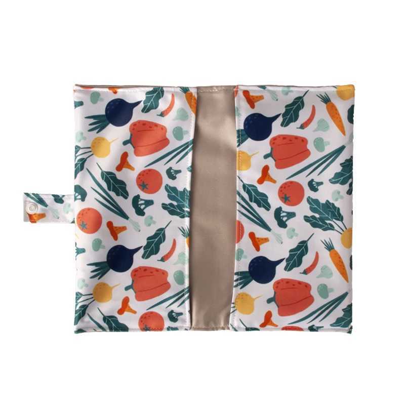 26 * 22cm wet dry storage bag waterproof travel beach swimming pool baby diapers pajamas buckle bag cute cartoon printed folding handbag W240812