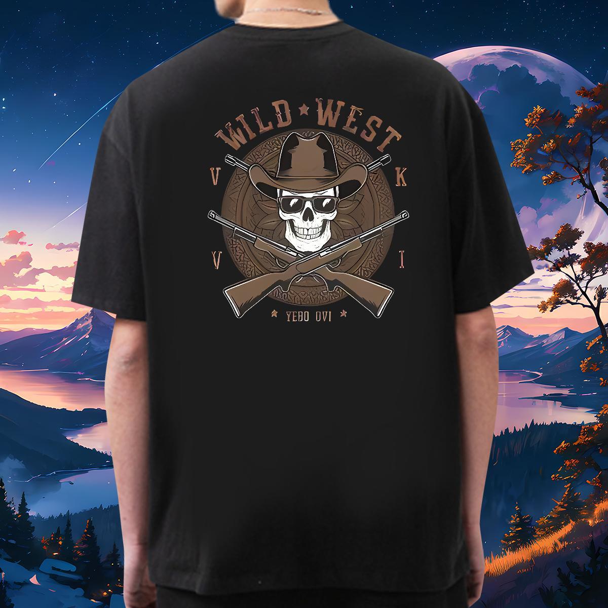 Designer Fashion T Shirts Men pistol Tops Shirt 230g Pure Cotton Street wear Hip Hop Unisex Oversized 3XL 4XL Short Sleeve Soft Men Tees