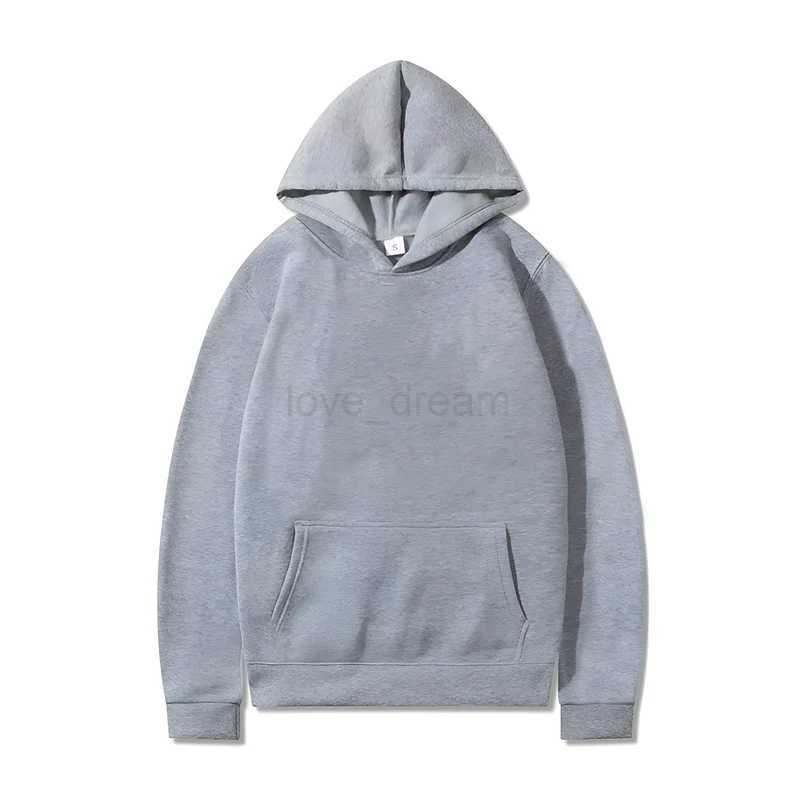 Pure Cotton Heavy 360G Autumn Mens Solid Color Hoodie Oversized XS-3XL Long Sleeve Hoodie Women Loose Casual Hooded StreetwearXJ240812
