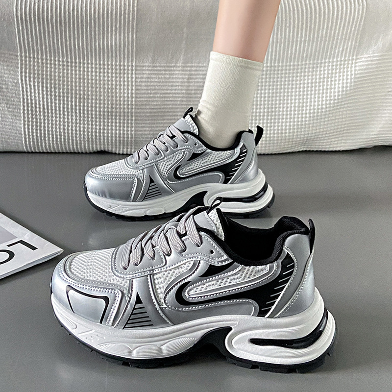 Ddmysports Ins Korean Version New Dad Women Autumn Student Sports Running S Casual Thick Soled Shoes B Outdoor Shoes