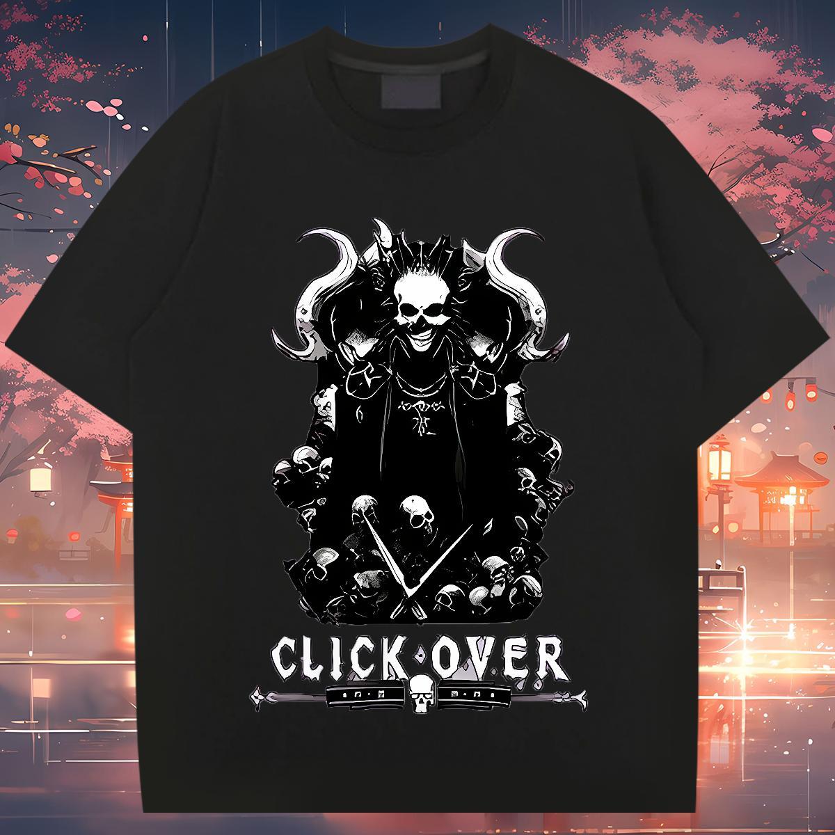 New Designer Man T Shirts skull Tee Shirt 230g Cotton Casual Wholesale Oversized 3XL 4XL Breathable Short Sleeve Tshirt for Man Woman