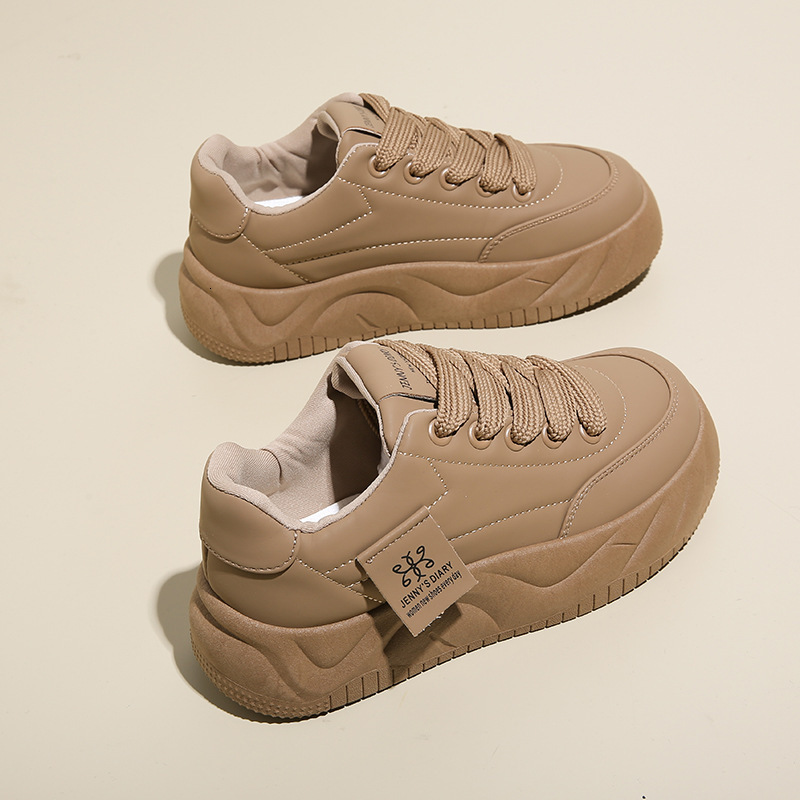 Ddmysports Spring Little White New Korean Edition Instagram Female Student Eightening Sports Board Trendy Casual Shoes Street Shoot Outdoor