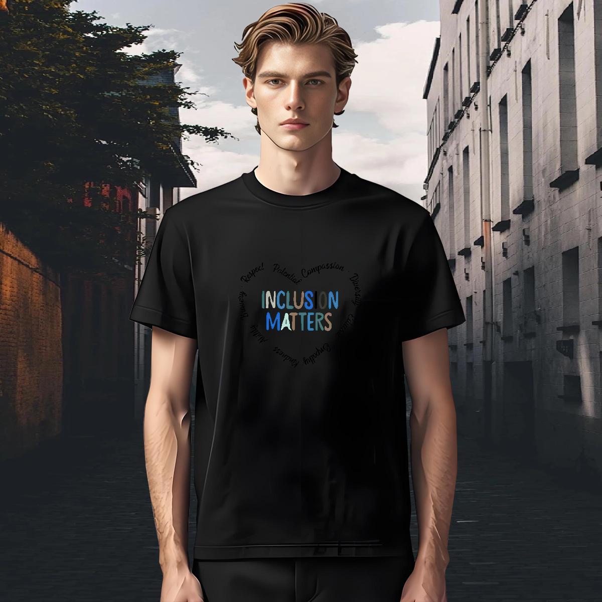 Classic Casual T Shirt For Man letter Clothings 230g 100% Cotton Street wear Hip Hop Designer DIY Printed Breathable Short Sleeve Tshirts