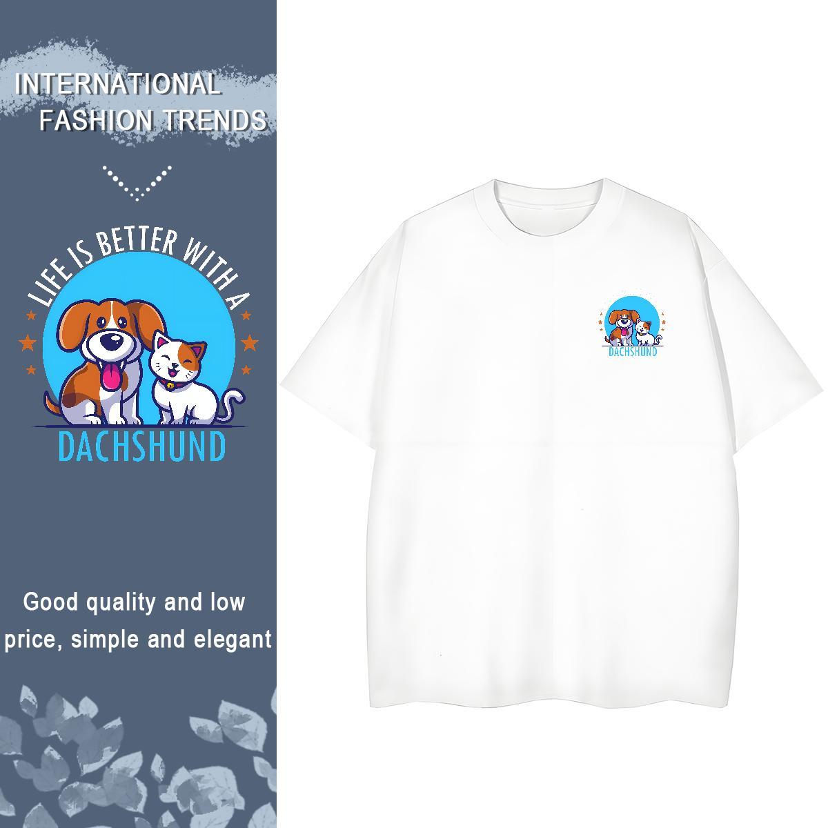 Mens T Shirts 230g Cotton Street Wear Breathable Crew Neck DIY Printed Tshirt for Man Woman New Unisex Clothings