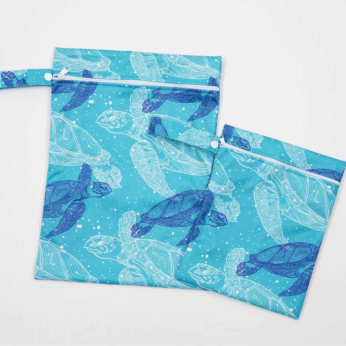 2 diapers wet dry bag waterproof reusable travel beach swimming pool daycare soil baby products yoga fitness bag swimsuit W240812