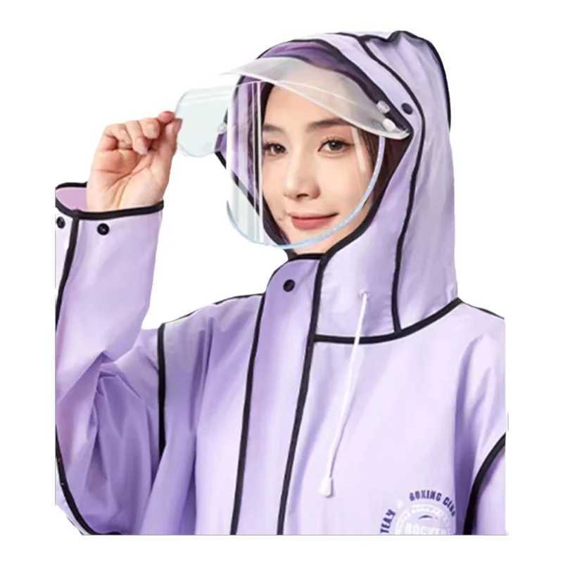 One Piece Children Raincoat Kid Adult Thickened Waterproof Rain Coat Outdoor Hiking Travel Reusable Rain Y240810
