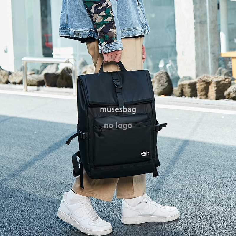 Schoolbag male college backpack Junior high school large capacity travel bag leisure sports fashion computer backpack male