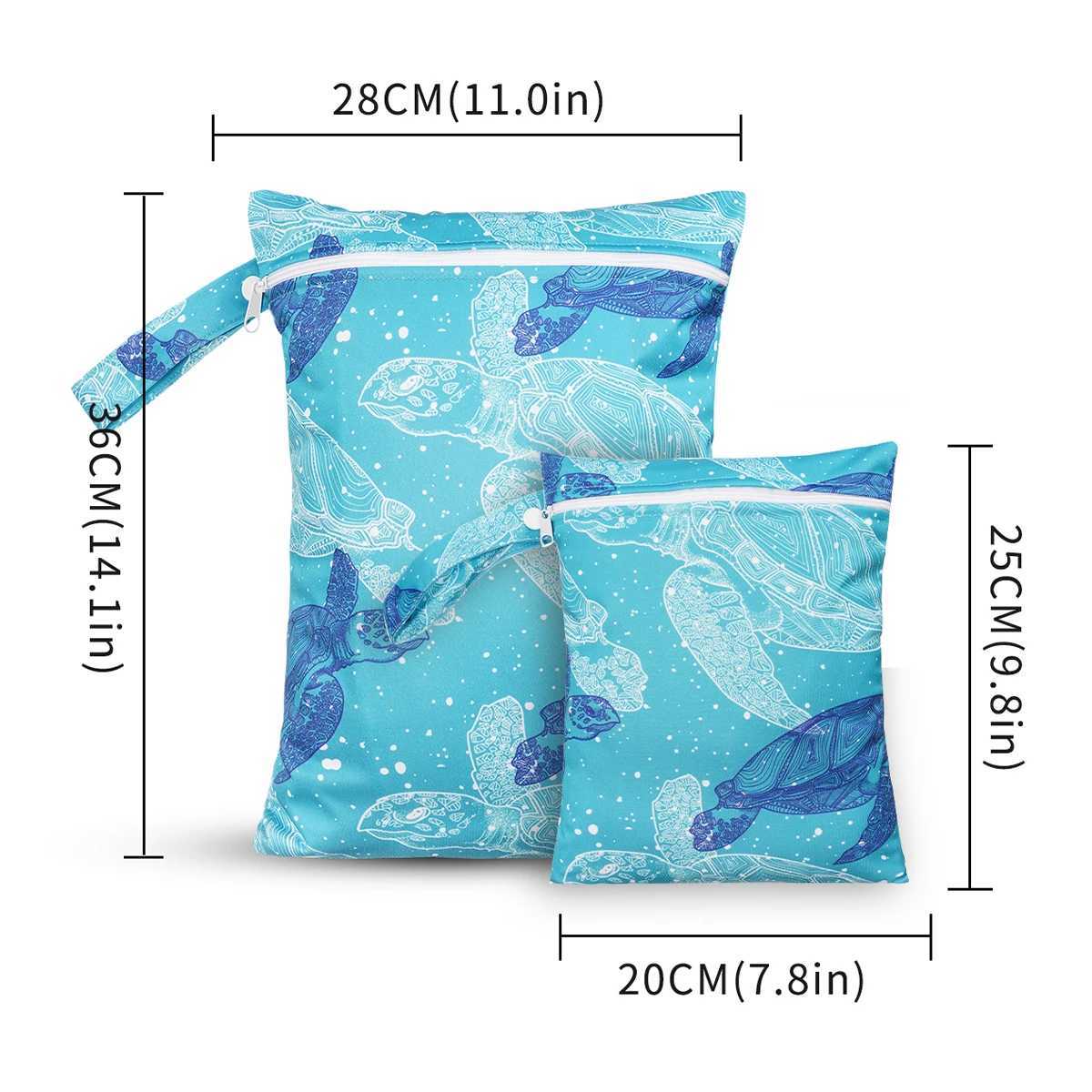 2 diapers wet dry bag waterproof reusable travel beach swimming pool daycare soil baby products yoga fitness bag swimsuit W240812