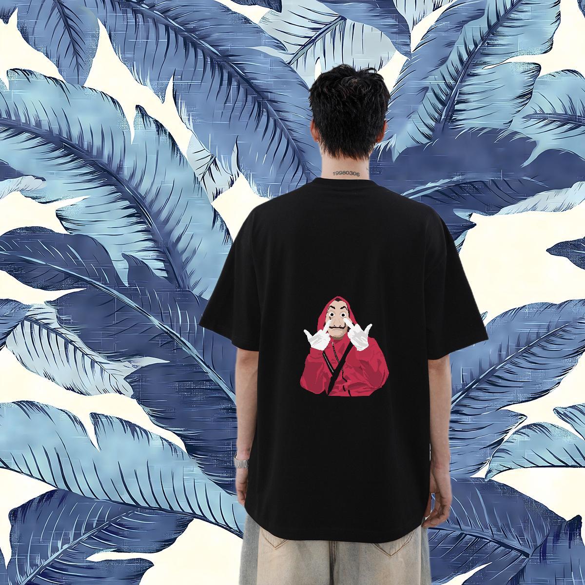 2024 New T-Shirts portrait Tees Shirts 230g 100% Cotton Spring Summer Cool Skull Breathable Short Sleeve Tshirts