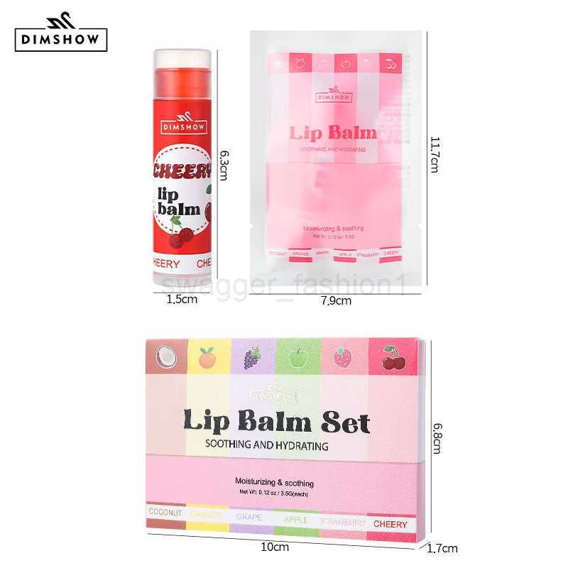 6 flavors of fruit moisturizing lipstick Moisturizing and moisturizing lip mask desalination lip mask lip balmXJ240812