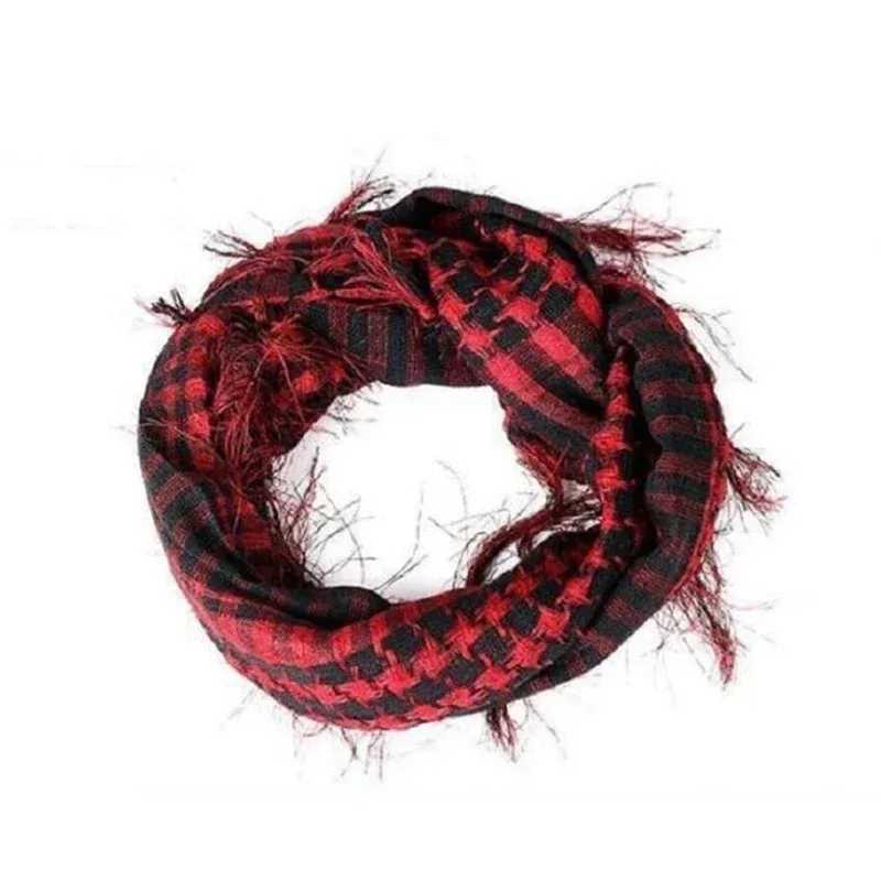 Arab Square scarf Muslim shawl plain striped printed outdoor scarf windblown neck W240810