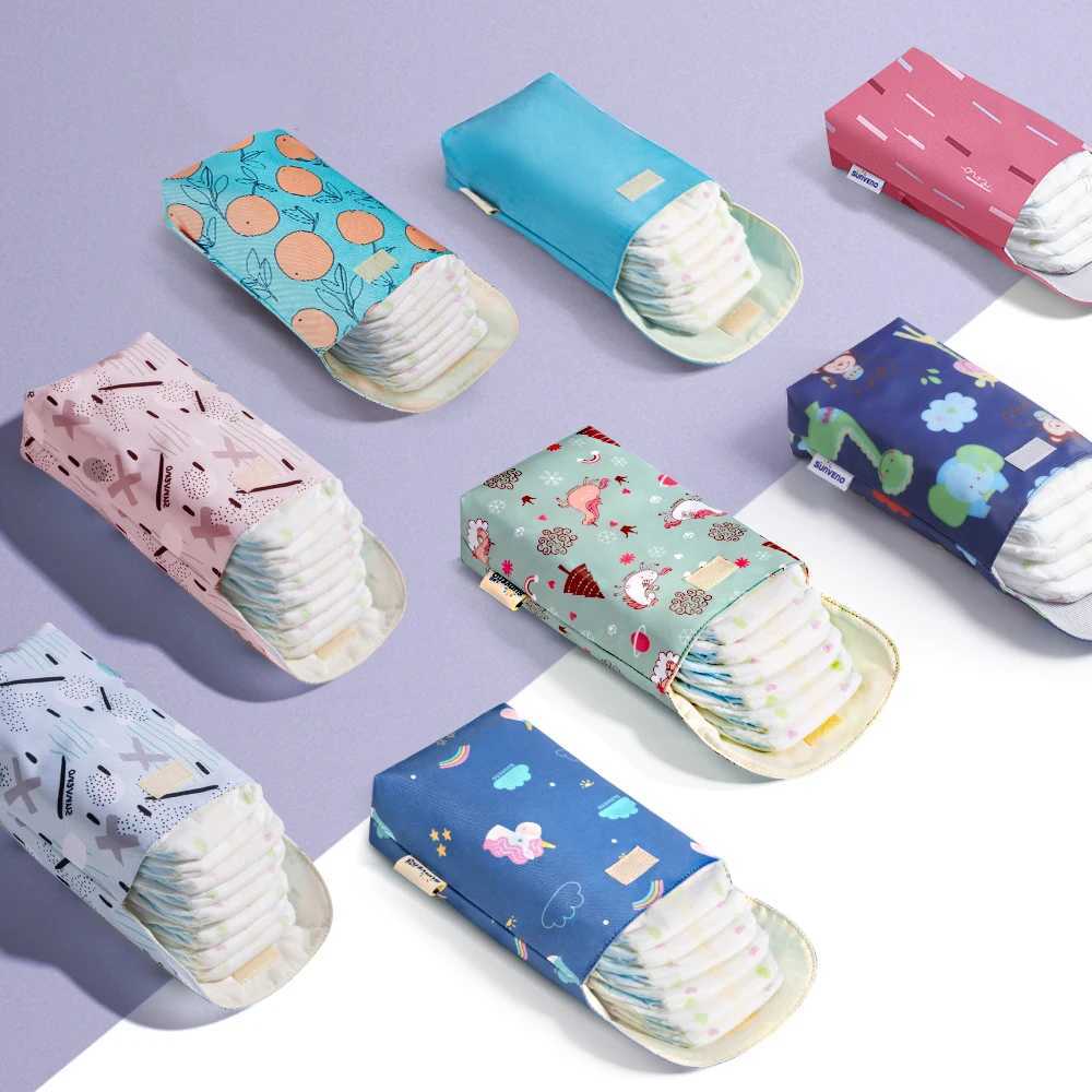 Sunveno Baby Diaper Bag Organizer Reusable Waterproof Wet/Dry Bag Mummy Storage Bag Disposable Diaper Clothing Diaper Bag W240812