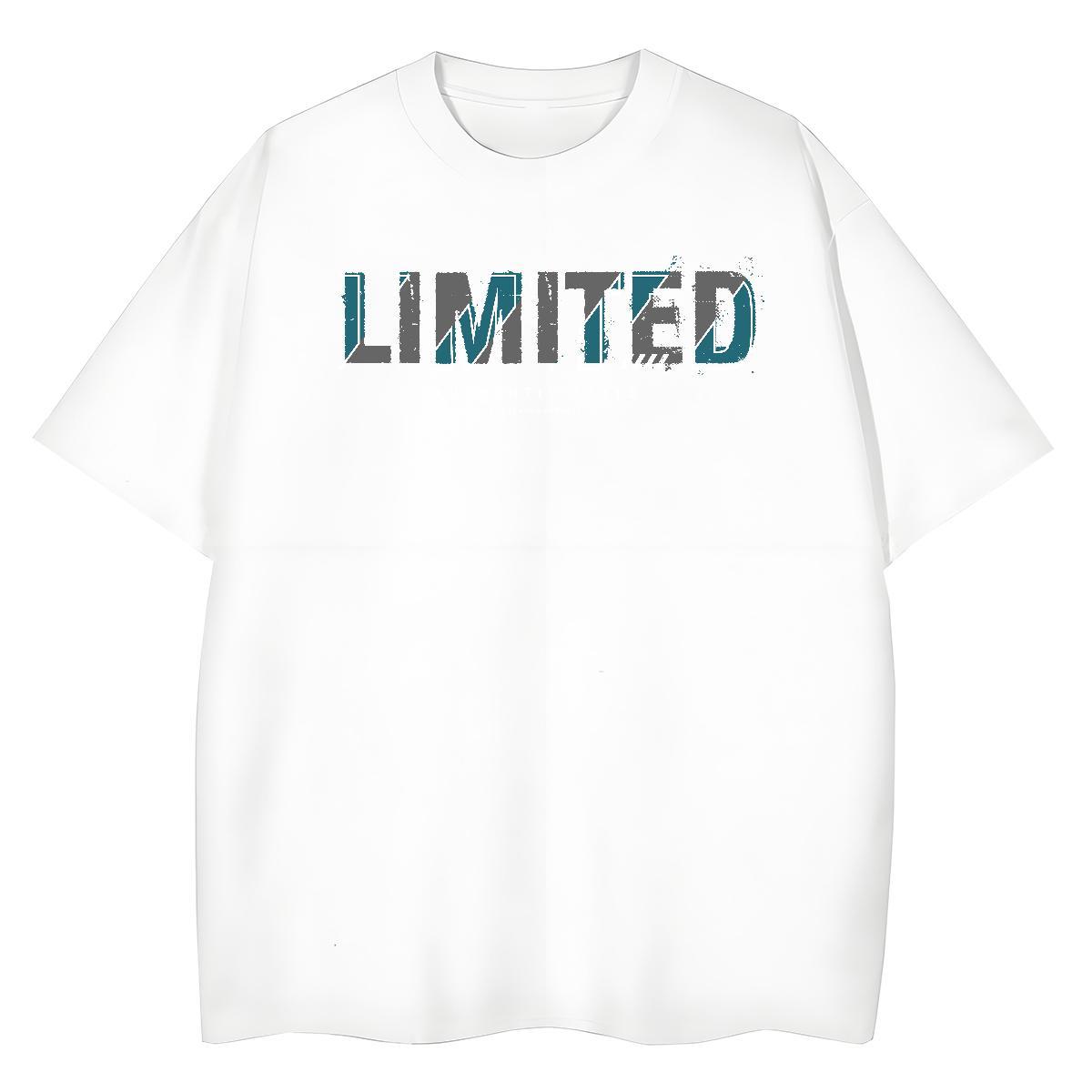 Free Shipping Men Clothes T-Shirt Hip Hop 100% Cotton 230g DIY Printed Crew Neck letter Mens T Shirts Custom Wear