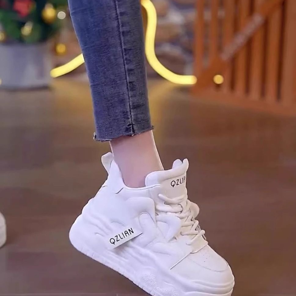 Ddmysports Eight Increase Cm Autumn Winter New Fashionable Thick Bottom Color Blocked Sports Versatile Casual Trendy Women S Shoes Outdoor