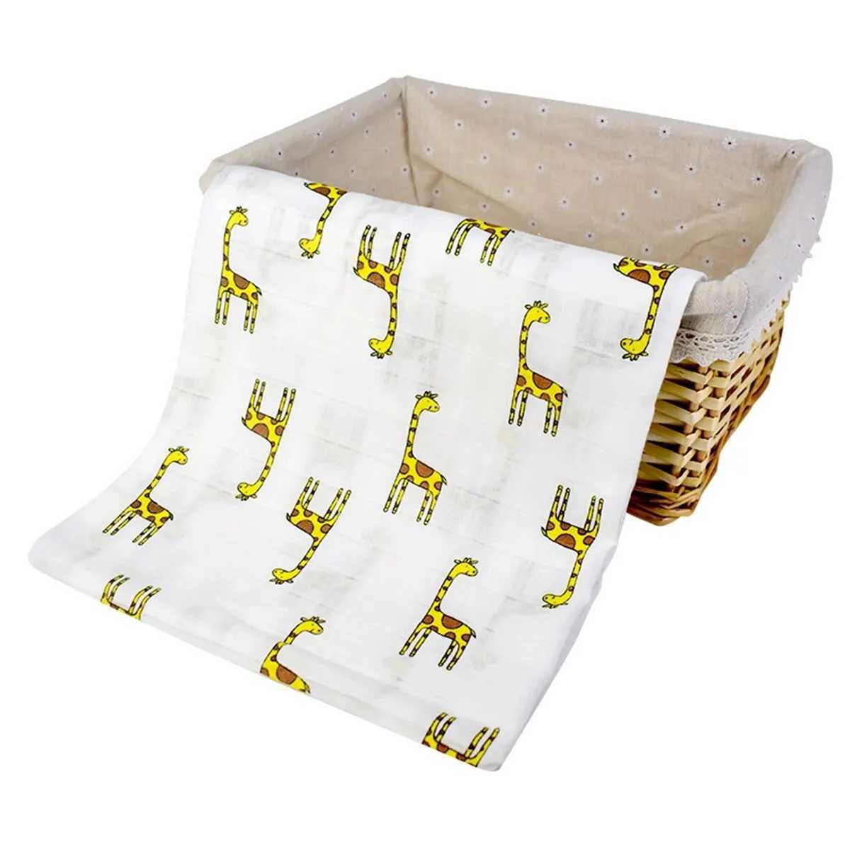 1 piece of fine cotton fabric 100% pure cotton baby birds nest soft newborn packaging INS style baby blanket 120 * 110CMW240810