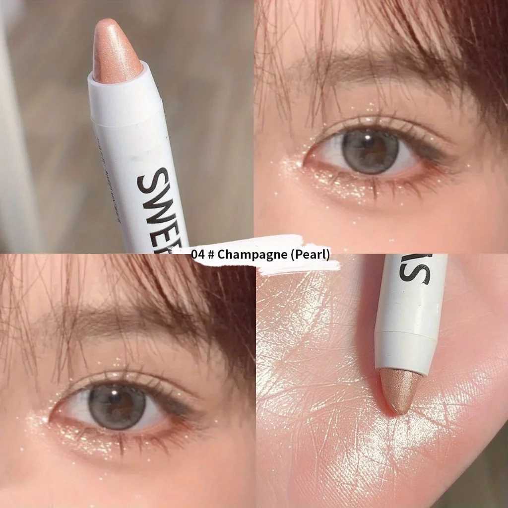 10 Colors Lying Silkworm Pen Highlighter Matte Shimmer Waterproof Long-lasting Pigmented Eyeshadow StickCL240812