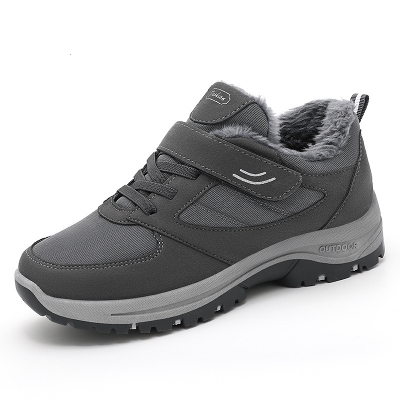 Ddmysports Men S New Winter Style Men Plush And Thickened Hiking Warm Cotton Shoes Tourism Couples Elderly Outdoor Shoes