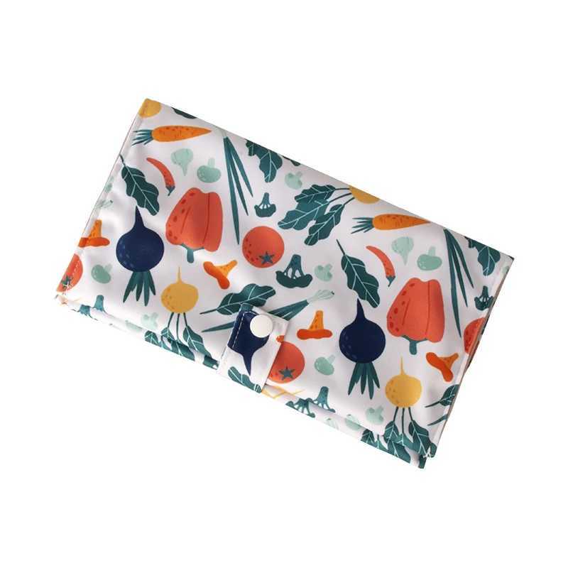26 * 22cm wet dry storage bag waterproof travel beach swimming pool baby diapers pajamas buckle bag cute cartoon printed folding handbag W240812