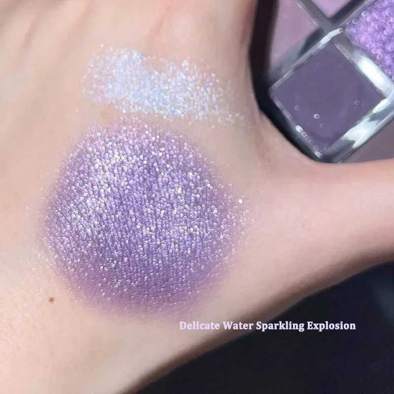 Smoky purple lace eye shadow palette matte glitter 9 color eye shadow lasting shimmer eye shadow makeup palette cosmeticsW241212