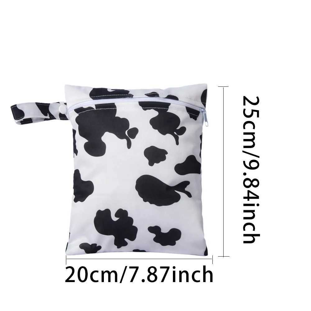 AI2 high-quality 20x25cm washable dry mommy bag suitable for baby cloth diapers waterproof wet bags single bag zippers portable handbags W240812