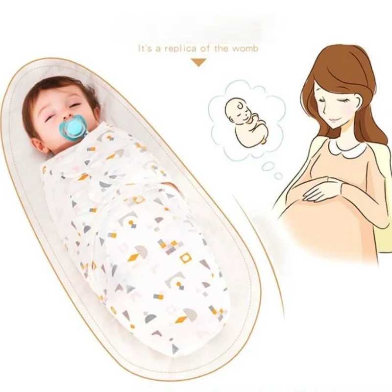 Comfortable baby sleeping bag cute animal design - adjustable tight soft blanket cotton materialW240810