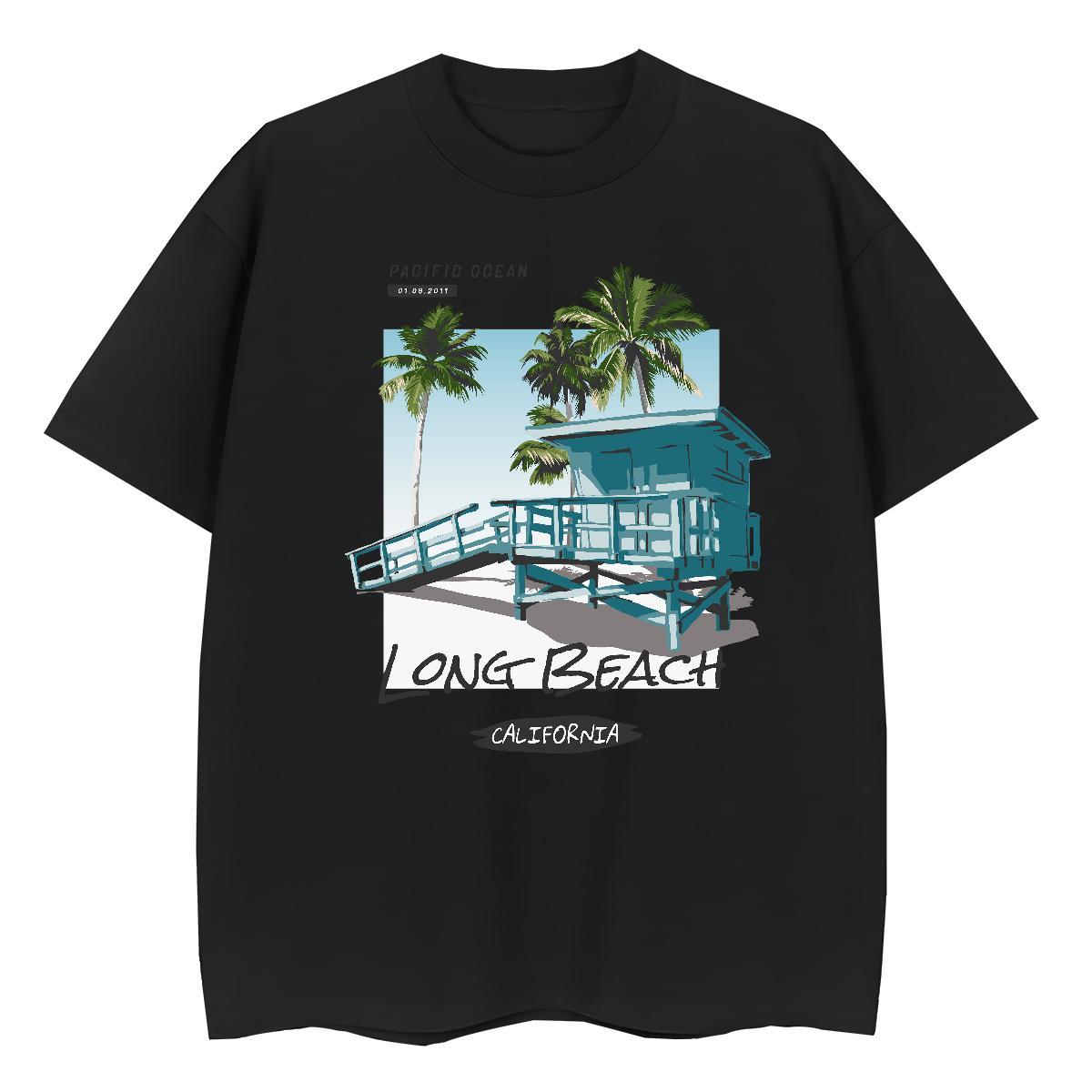 Classic T Shirt For Man House Breathable Hip Hop Black Oversized 100% Cotton 230g Men Clothes T-Shirt Wholesale Wear
