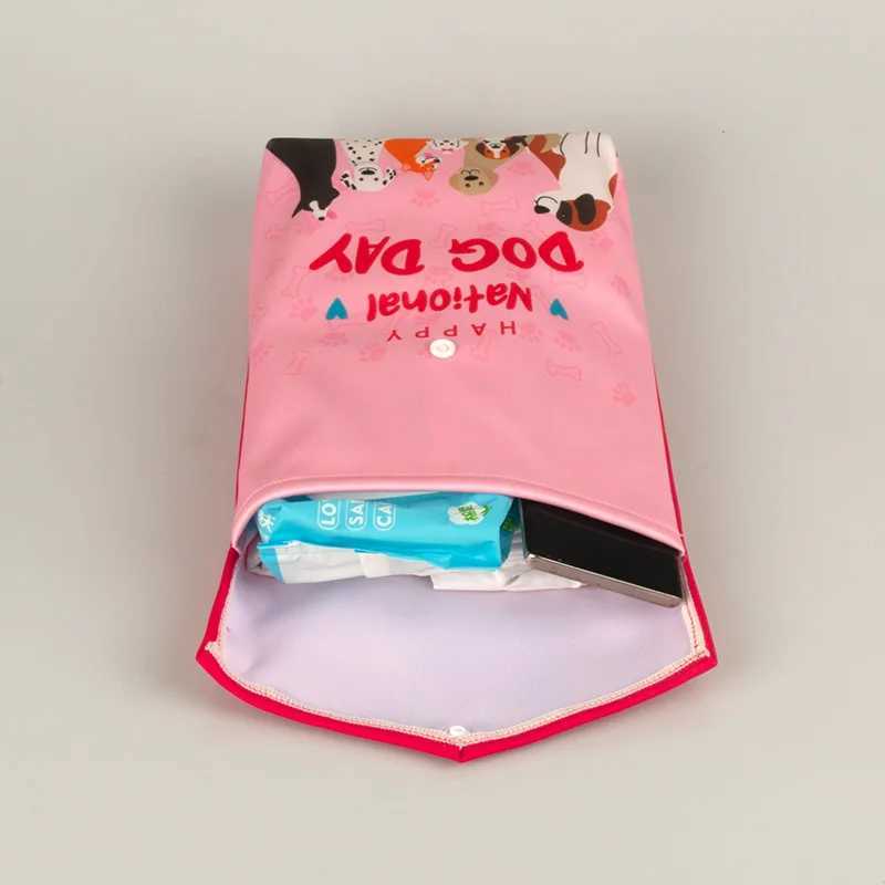 AI2 Multi functional Baby Urine Bag Cute Cartoon Animal 20 * 25cm and 25 * 30cm Mom Portable Storage Bag New Design Wet Bag W240812