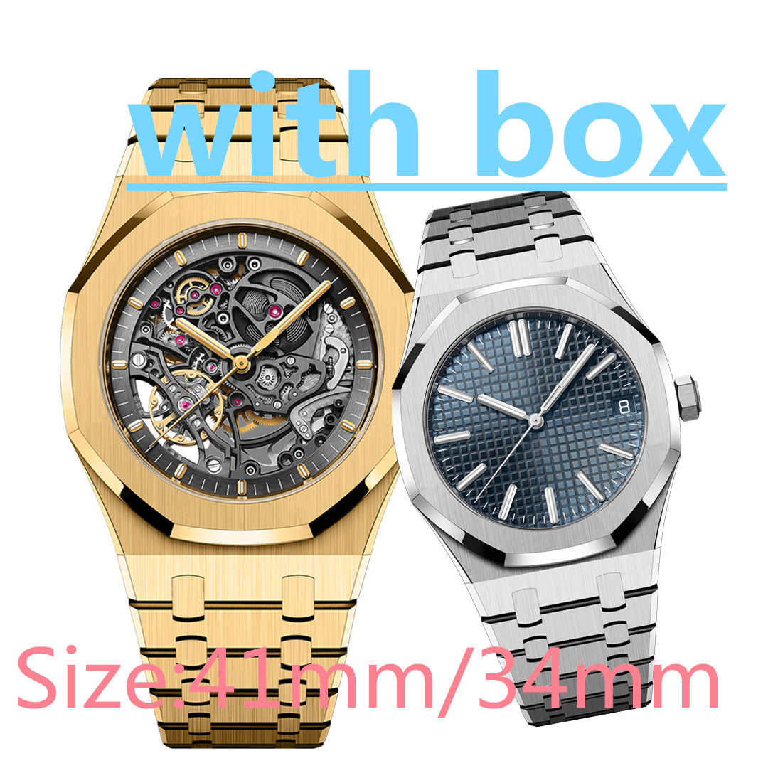 Fashion Classic 34MM Women Quartz Watch Automatic Mechanical Watch Diving Sports Strap 5ATM Sports Watch Montre de Luxuse41MM Gold Skeleton Watch Luxury Watch