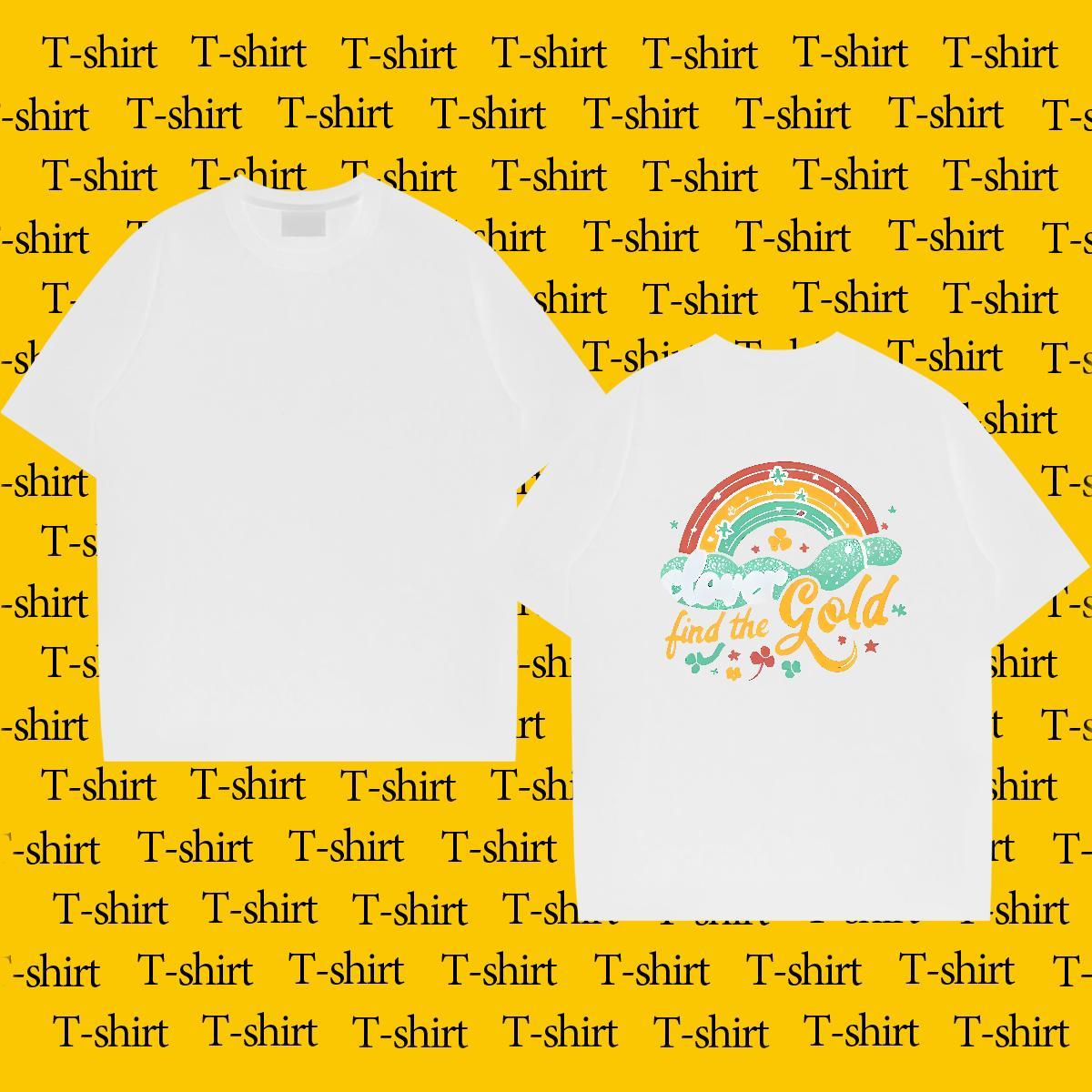 Wholesale T shirt letter Tops Tees 230g 100% Cotton Daily Outfit Comfortable Skull Pure Cotton Tshirts