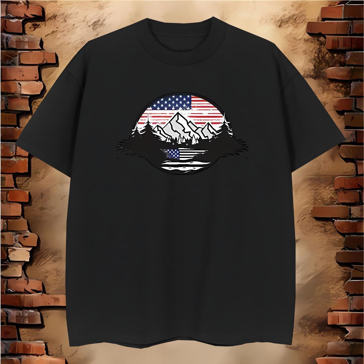TOP Quality Tshirt for Man Woman mountains 100% Cotton 230g Summer Casual Crew Neck Breathable T-Shirts for Men Plus Size Cartoon Stylist Clothes