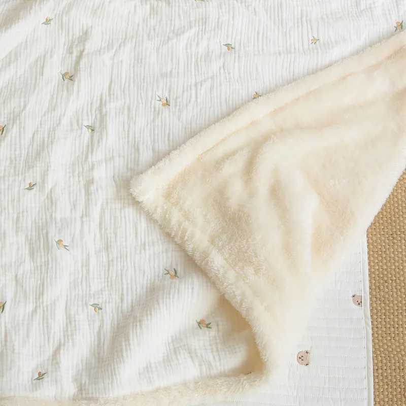 Thick autumn and winter baby comfort blankets newborn blankets impregnated patterned blanketsW240810