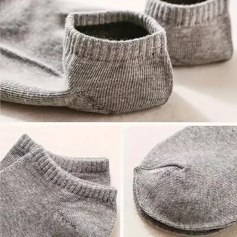 Unisex 102040 Pairs Solid Socks Soft Lightweight Low Cut Ankle Socks Bulk Black White Grey Men Women Stockings Hosiery 240812