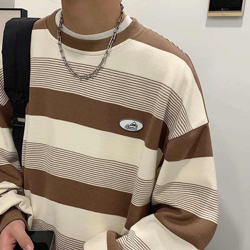Mens sportswear original brand mens spring clothing Pullover Harajuku hip-hop Pullover oversized sportswear mens clothingW240724