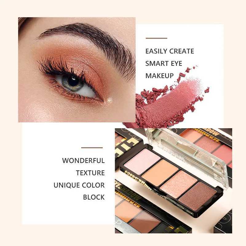 Eyeshadow Palette - Matte Makeup Eyeshadow Palle | Long Lasting 4 Colors Make Up Eye Shadows for WomenCL240812