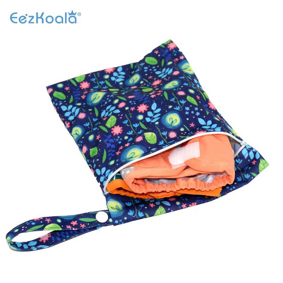 EezKoala baby diaper bag mini wet bag 18X25cm zipper waterproof wet diaper handbag travel outdoor handcart handbag W240812