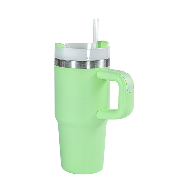 14oz Reusable Tumbler with Handle and Straw Stainless Steel Insulated Travel Mug Tumbler Insulated Car Cup Keep Drinks Cold Mini