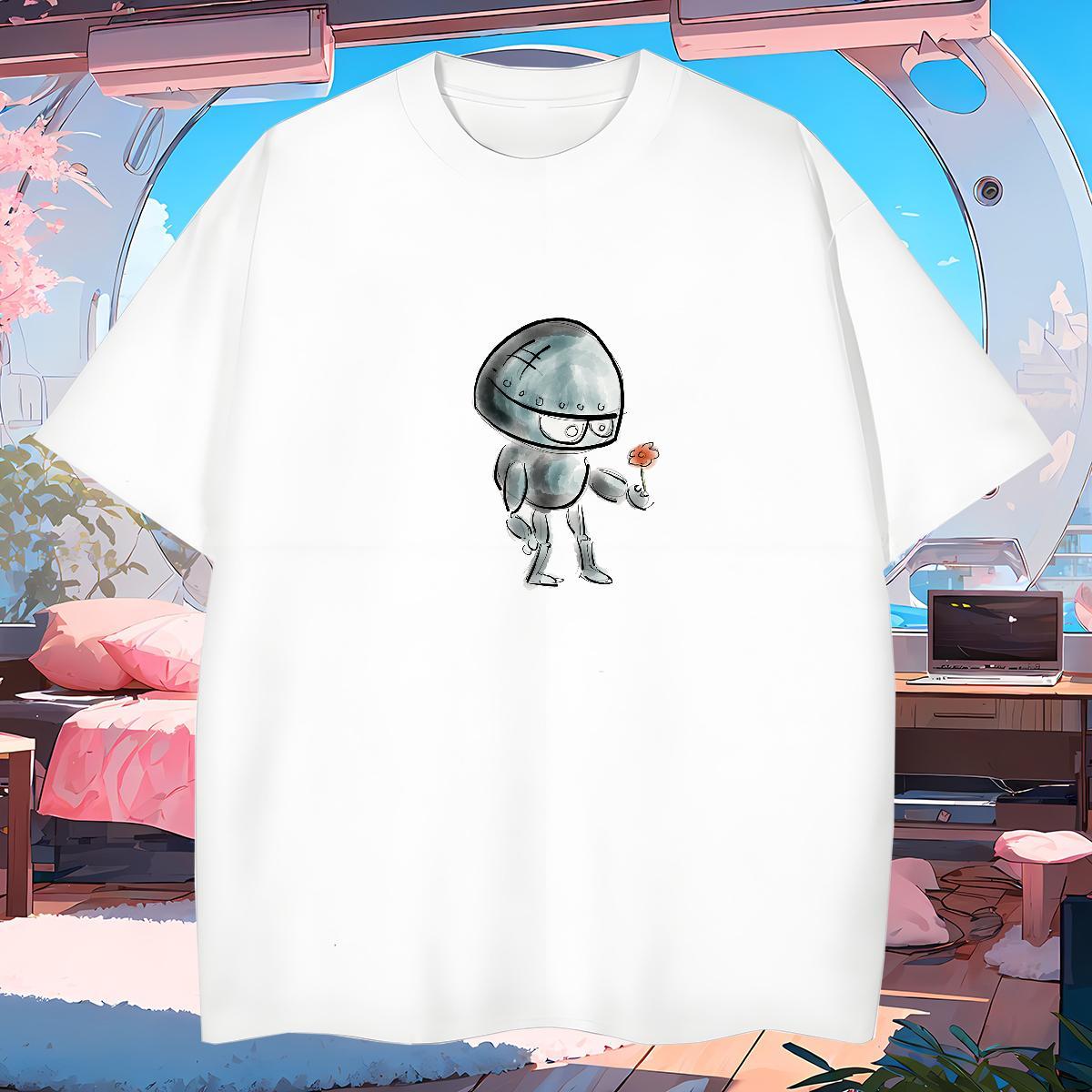 Classic Mens Tshirts ET 230g Pure Cotton Daily Wear Breathable Crew Neck T shirt Graphic 2024 Polos