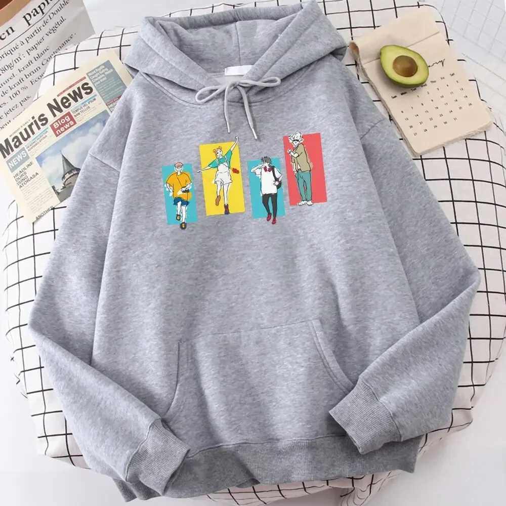 Mens Autumn/Winter Wool Hoodie Jujutsu Kaisen Manga Anime Printing Hoodie Pocket Zipper Clothing Fashion Warm Hoodie W241230