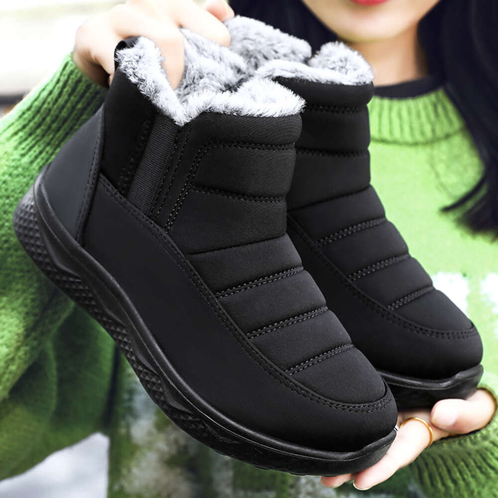Ddmysports Live Streaming Couple Snow Boots Women S Mother Shoes Polyurethane And Plush Thick Cotton Outdoor Shoes