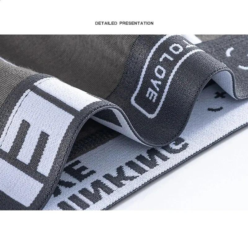 4Pcs Mens Cotton Underwear BoxerShorts Man Panties Mens Boxers Breathable U Convex Comfort Male Underpants Sexy Male Boxers 240812